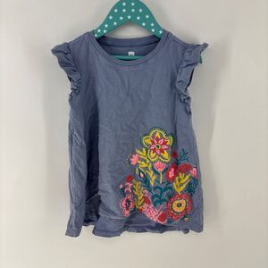 Tea play dress floral girls medium 6/7